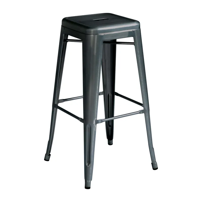 Sbagello alto impilabile in lamiera H 77 cm nero Nieuw