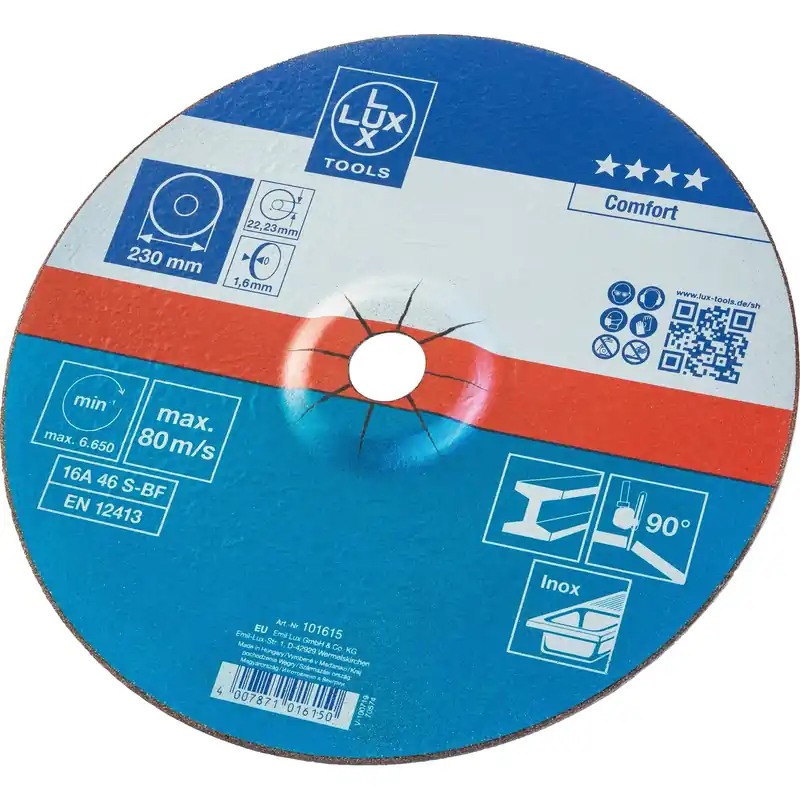 Exclusieve Aanbieding Disco da taglio LUX-TOOLS in fibra 230 mm