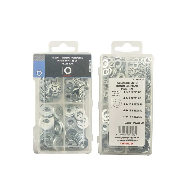 Assortimento rondelle piane DIN125A x320 pz Bestel Nu