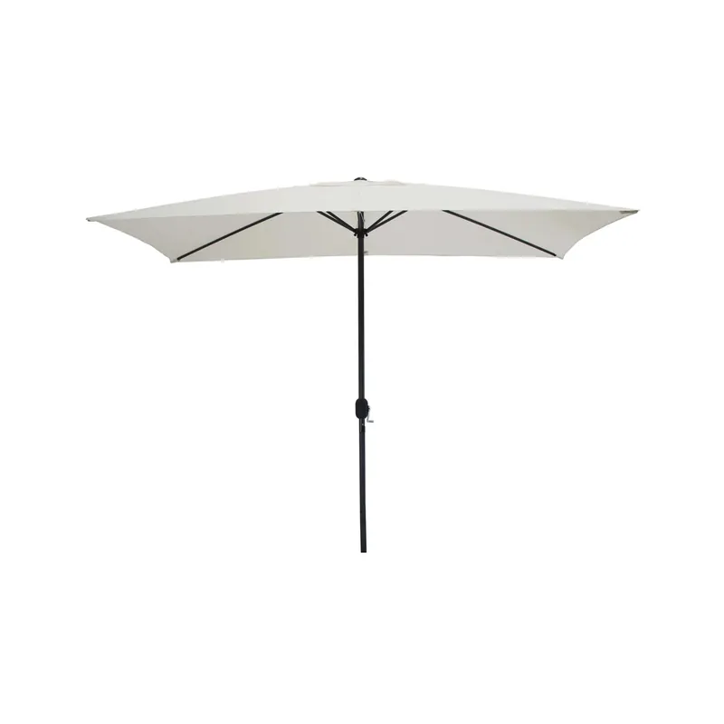 Ombrellone da giardino a palo centrale 300x200 cm ecrù Nu Kopen
