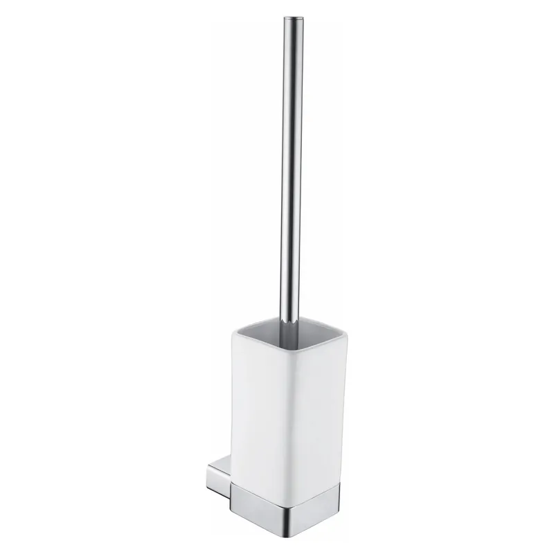 Snelle Levering Portascopino bagno Leaf H 38,5 cm cromato bianco