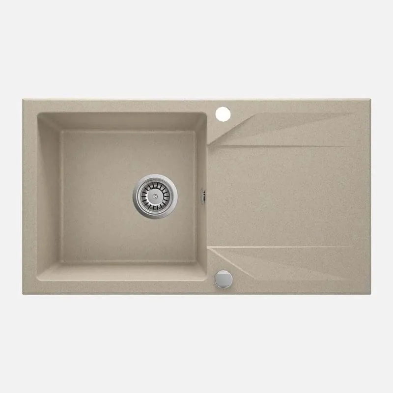 Lavello 1 vasca con gocciolatoio Idrostile Banes 440x193 mm sabbia Koopje