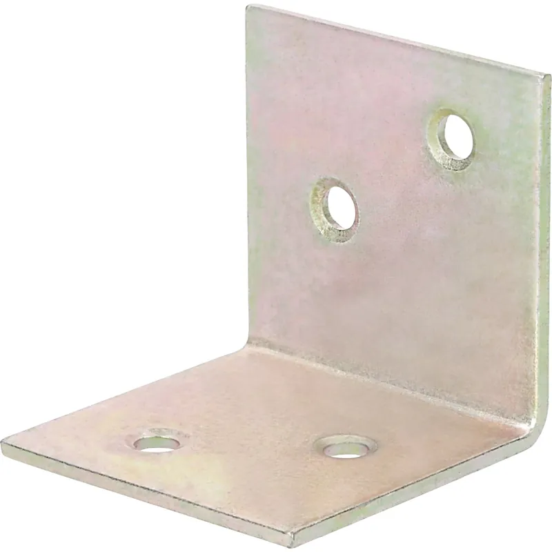 Staffa angolare larga acciaio zincato 40x40x40 mm giallo 12 pz Betrouwbaar