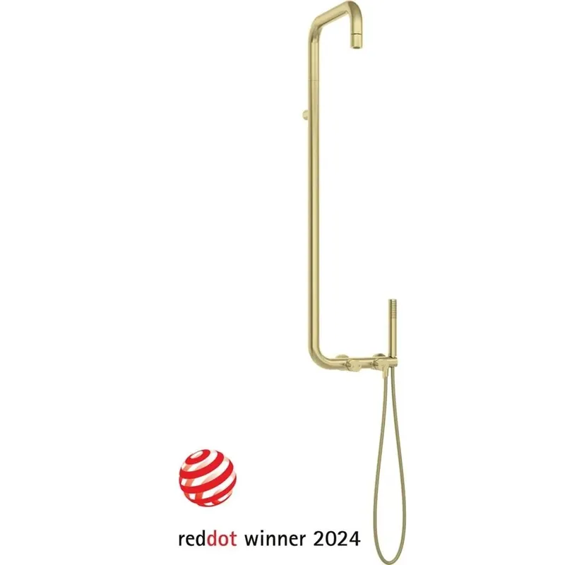 Colonna doccia miscelatore Idrostile Legos leva fresata Ø42 mm oro spaz Dagaanbieding