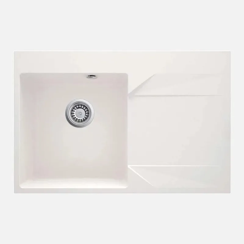 Fabrieksprijs Lavello 1 vasca con gocciolatoio destra Idrostile Banes 500x195 mm Alabastro