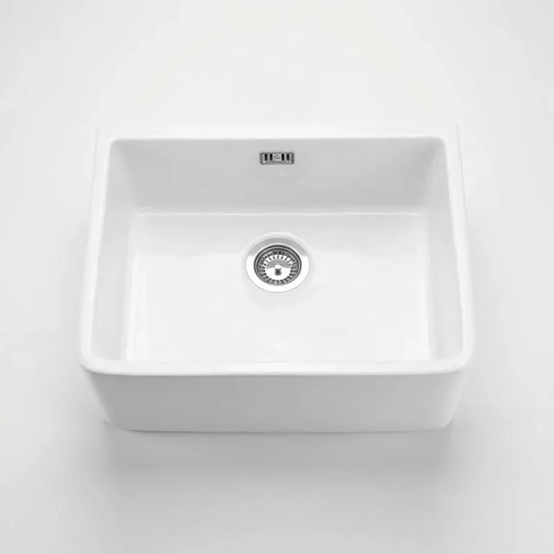 Tijdelijk Beschikbaar Lavello ceramica 1 vasca Pipián 475x220 mm bianco