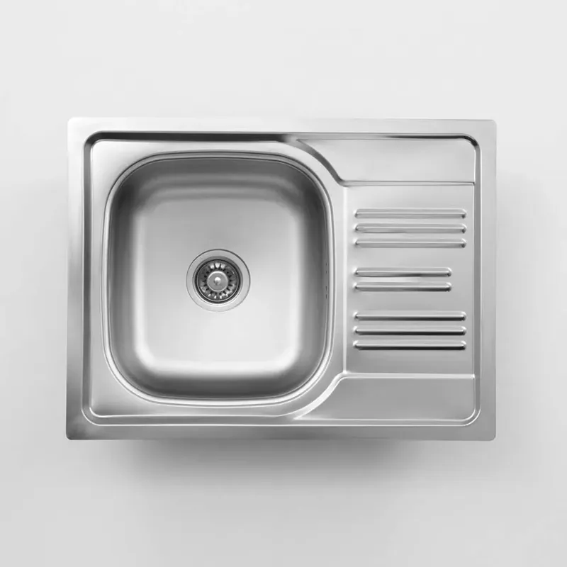 Direct Beschikbaar Lavello 1 vasca quadrata gocciolatoio Idrostile Jobabo 435x160 mm acciaio inox
