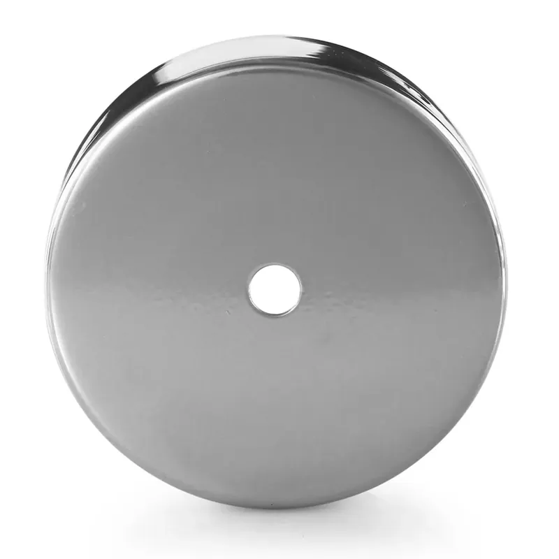 Rosone tondo in metallo 100 mm foro singolo cromo Superprijs