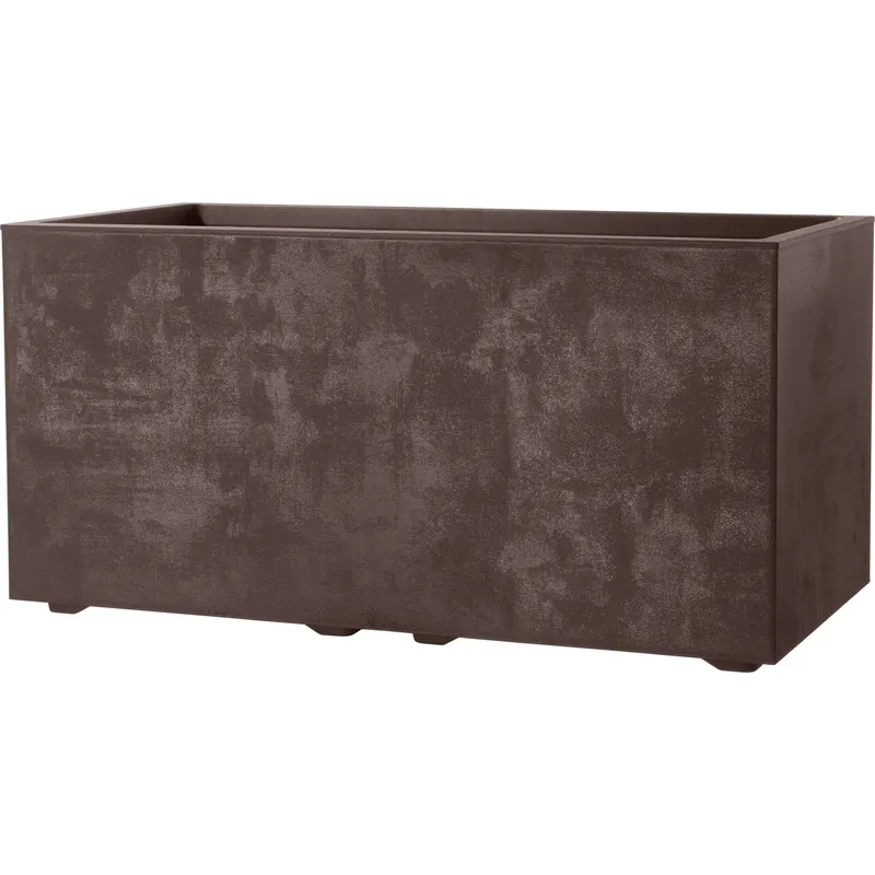 Fioriera da esterno Millenium in polipropilene marrone 79x39 cm Gratis Retour
