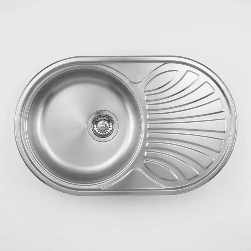Gecertificeerd Lavello 1 vasca con gocciolatoio Idrostile Baracoa 480x165 mm satinato