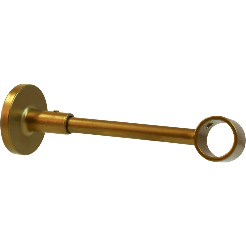 Supporto a muro per profilo tondo 1 via Wire Ø 2 x L 14 cm oro Gereduceerde Prijs