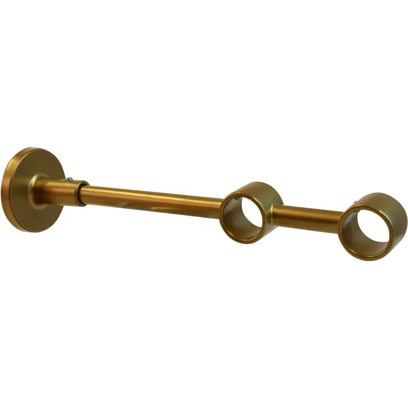 Supporto a muro per profilo tondo 2 vie Wire Ø 2 cm L 20 cm oro Betrouwbaar