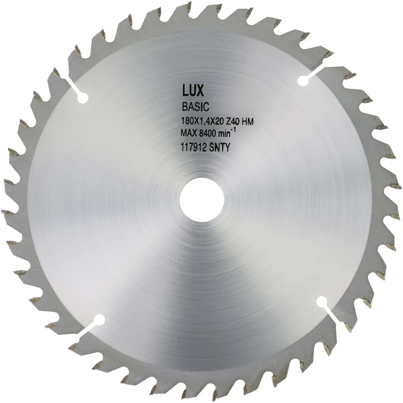 Lage Prijs Lama per sega circolare in metallo duro 40 denti LUX-TOOLS Ø 18,5 cm