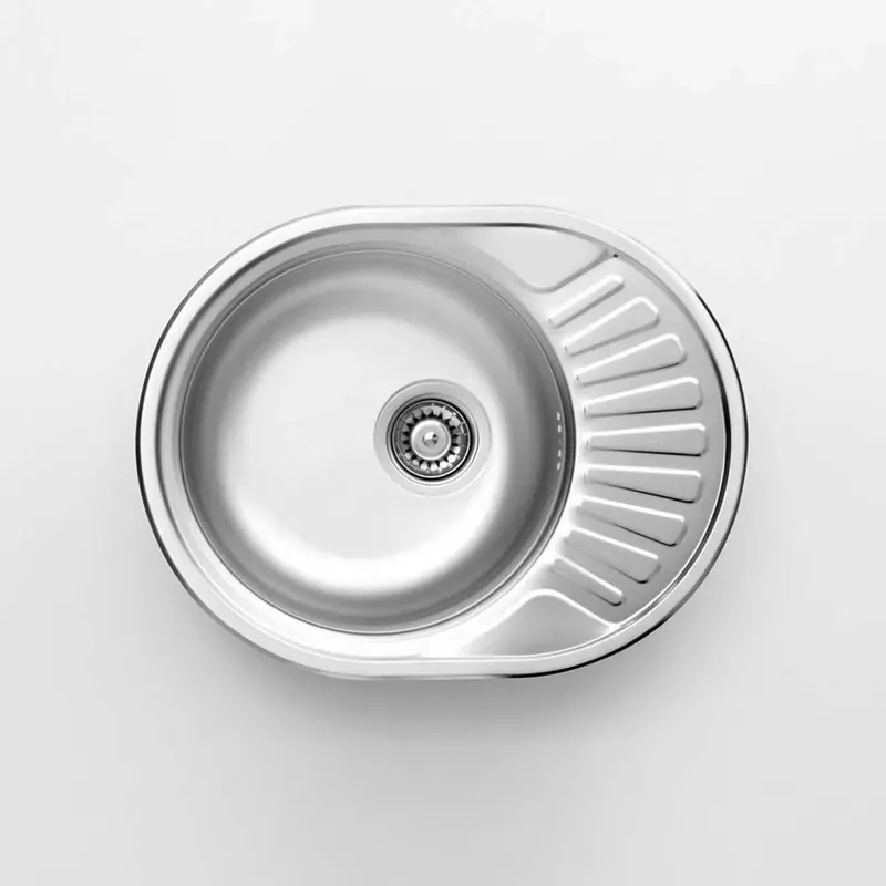 Koop Vandaag Lavello 1 vasca con gocciolatoio Idrostile Baracoa 445x160 mm satinato