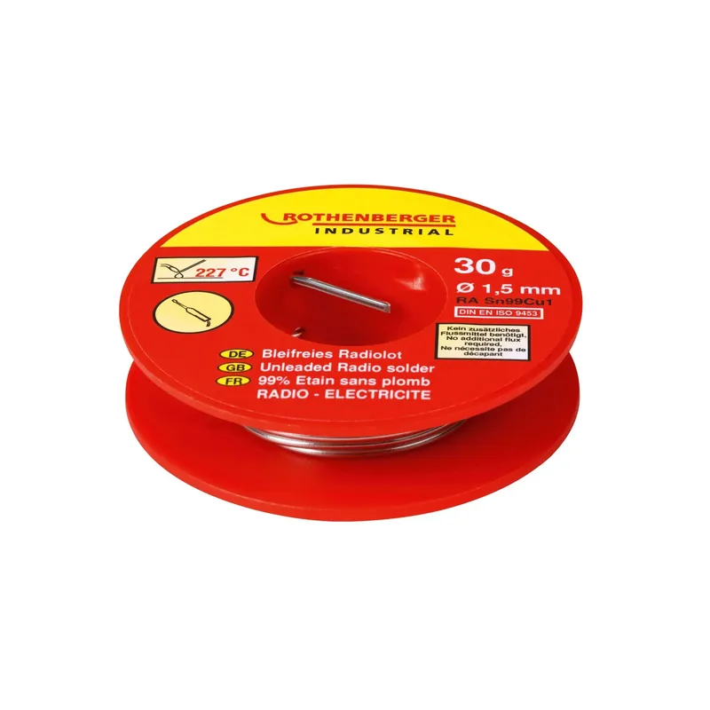 Filo di stagno per radio senza piombo Ø 1,5 mm 30 g Dagaanbieding