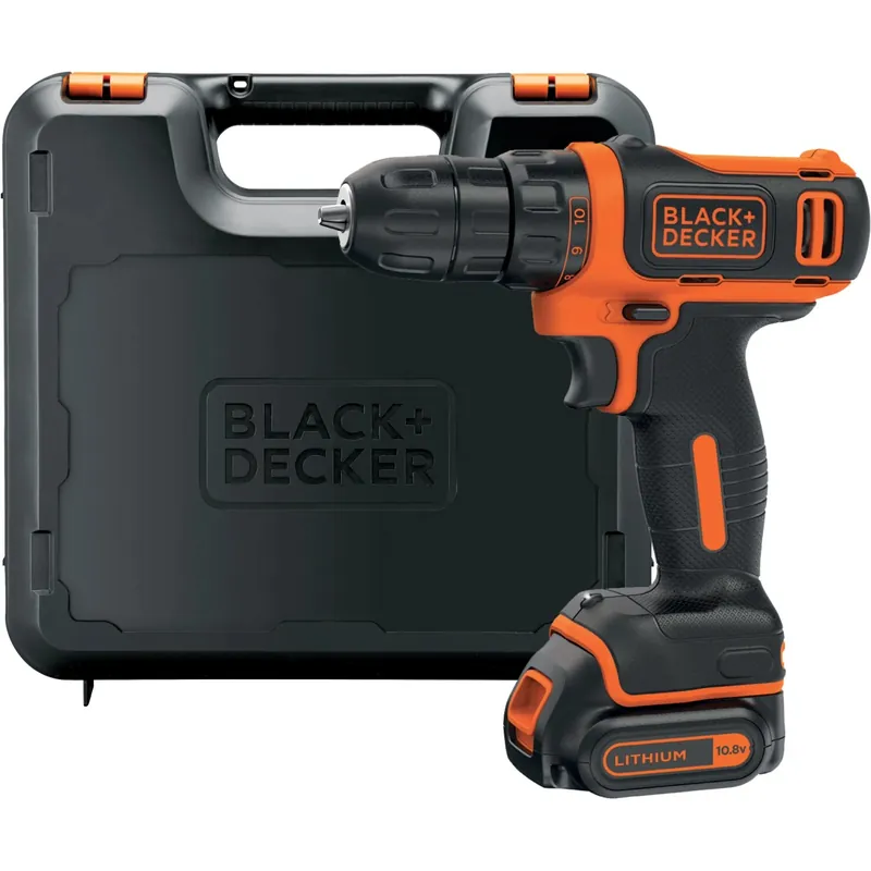 Koop Online Trapano avvitatore a batteria Black+Decker 10,8 V 1,5 Ah