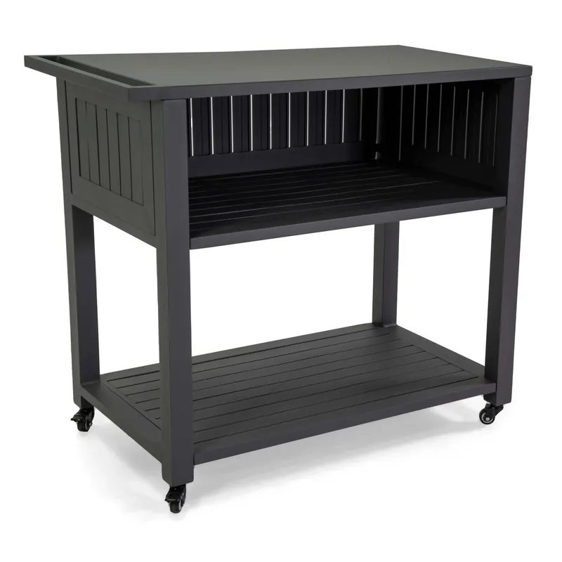 Carrello da esterno in alluminio antracite 102x54,5 cm H 90 cm Hete Deal