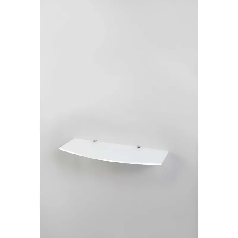 Mensola da parete convessa in acrilico opalino 22,2x59,5x0,8 cm Koopje