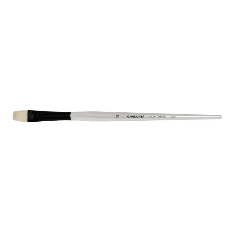 Pennello piatto pittura olio Daler-Rowney Graduate setole di maiale 10 Weekendaanbieding