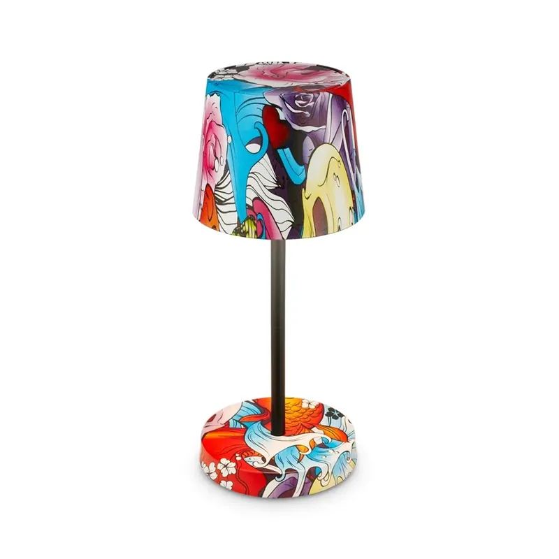 Lampada da tavolo LED Piha 150 lm bianco caldo H 26 cm multicolor Lage Prijs