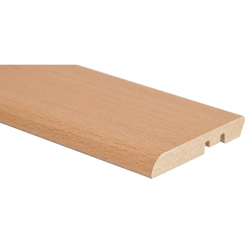Rechtstreeks Van De Fabrikant Battiscopa in MDF rivestito faggio H 8 cm