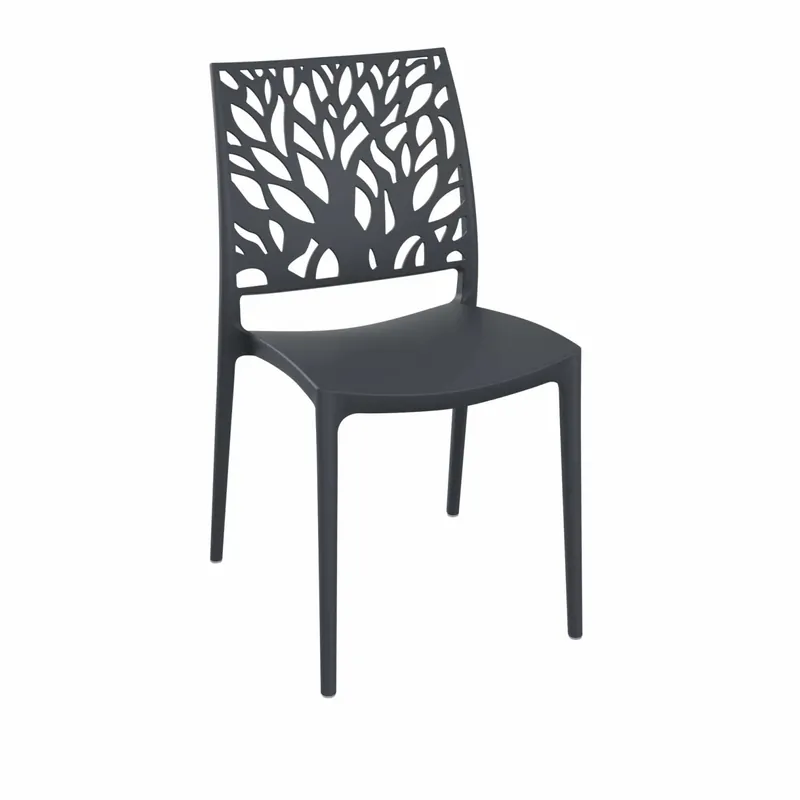 Sedia Tree 45x54x85 cm Grigio 4 pz Gratis Retour