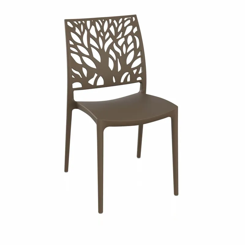 Tijdelijk Beschikbaar Sedia Tree 45x54x85 cm Tortora 4 pz