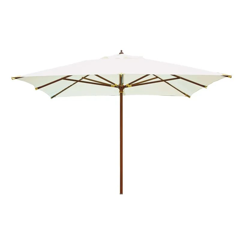 Ombrellone da giardino a palo centrale 4012 300x200 cm ecrù Weekendaanbieding