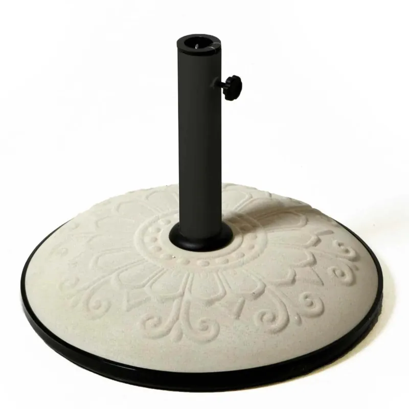 Rechtstreeks Van De Fabrikant Base per ombrellone 50 cm con tubo bianco