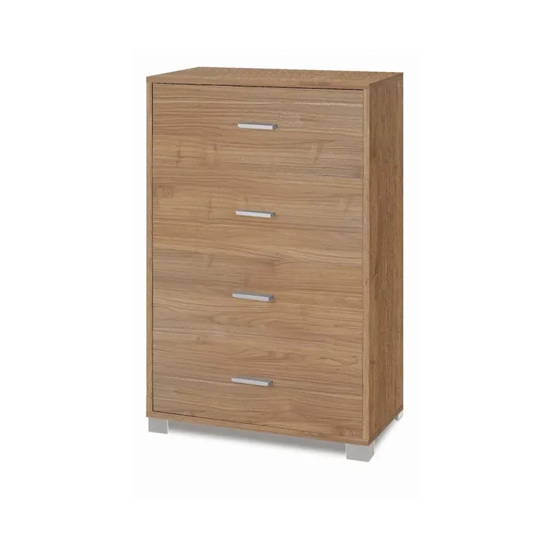 Cassettiera in kit 4 cassetti Sarmog 112x70x41 cm noce stelvio Koop Online