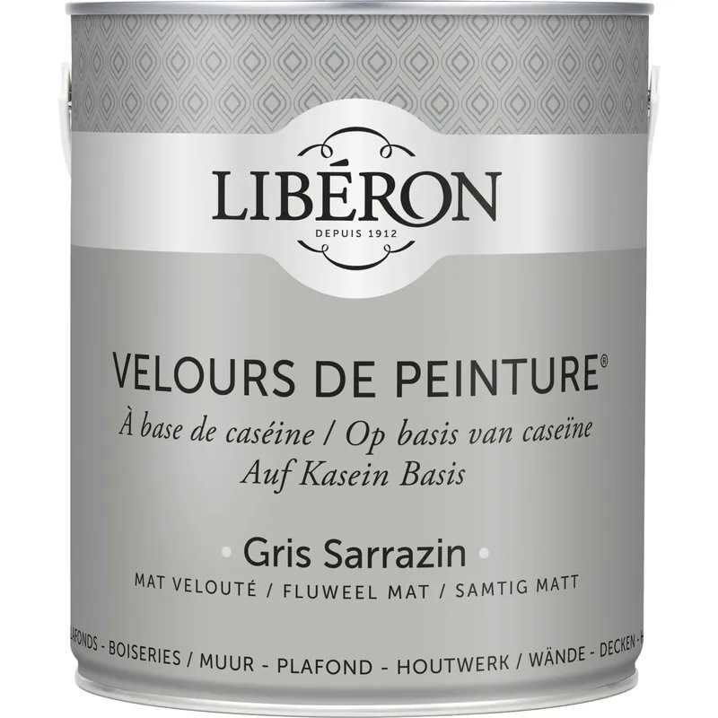 Idropittura lavabile Velours de Peinture Liberon Gris Sarrazin 2,5 L Voordeelprijs