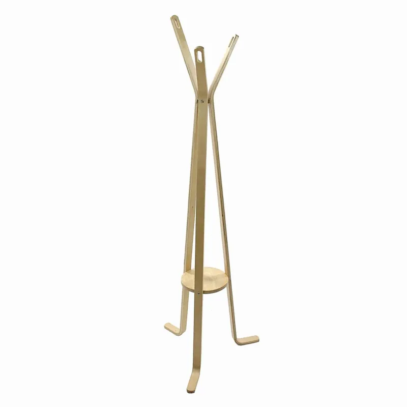Merkproduct Appendiabiti a stelo in legno 3 braccia 50x170 cm naturale