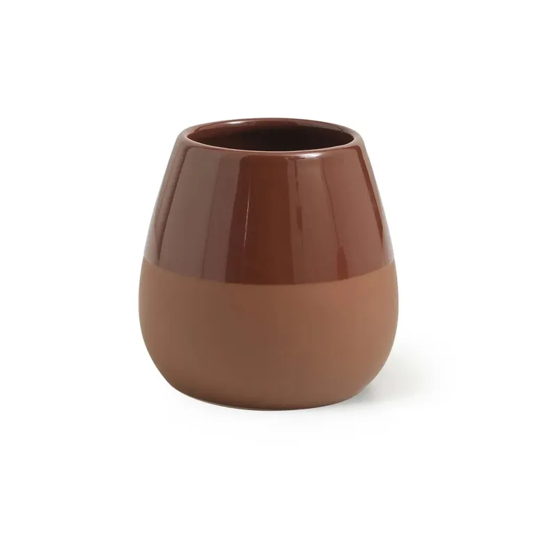 Nieuw Portaspazzolini bagno Wilma in ceramica terracotta