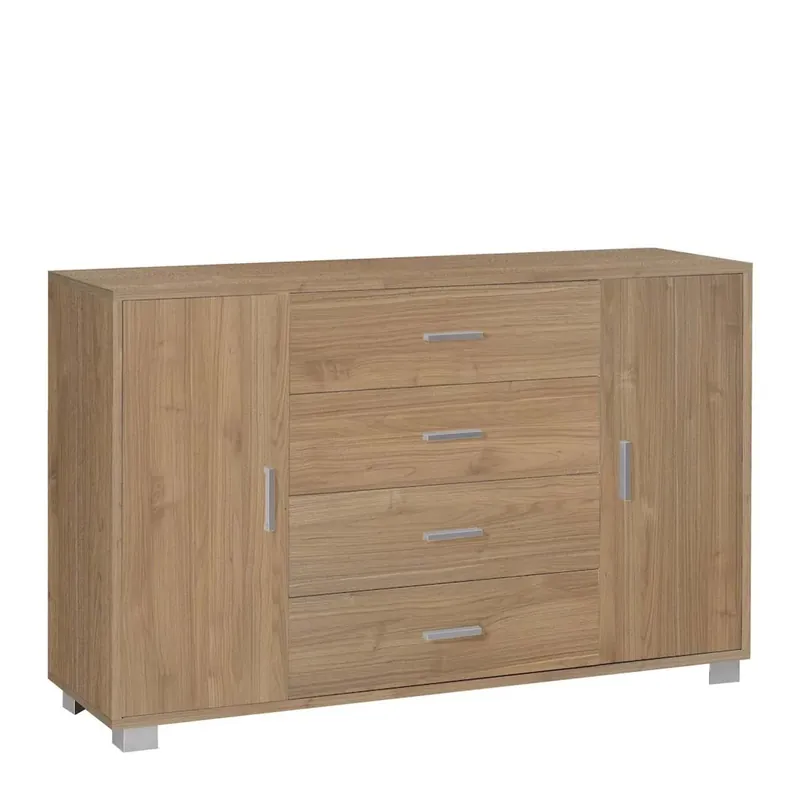 Mobile cassettiera in kit Sarmog 4 cassetti 112x70x41 cm noce Bestseller