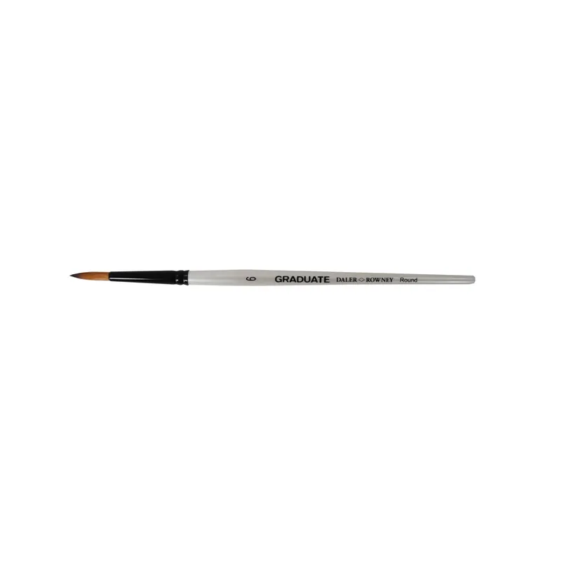 Pennello sintetico tondo multitecnica Daler-Rowney Graduate 6 manico corto Superprijs