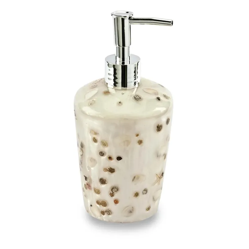 Koopje Dispenser sapone Caribe in resina bianco