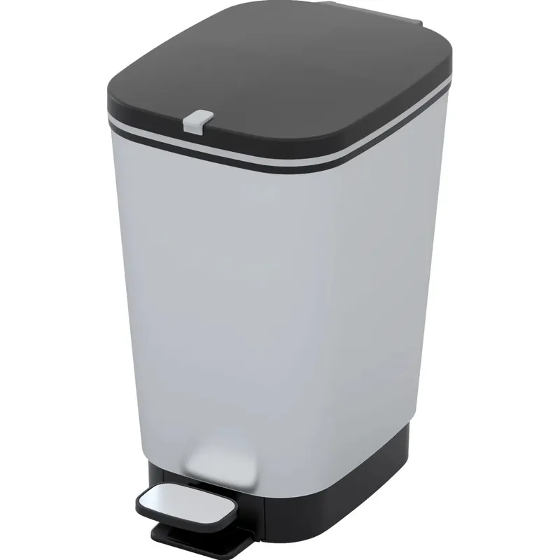 Superprijs Pattumiera a pedale Chic Bin Steel S 6 l argento