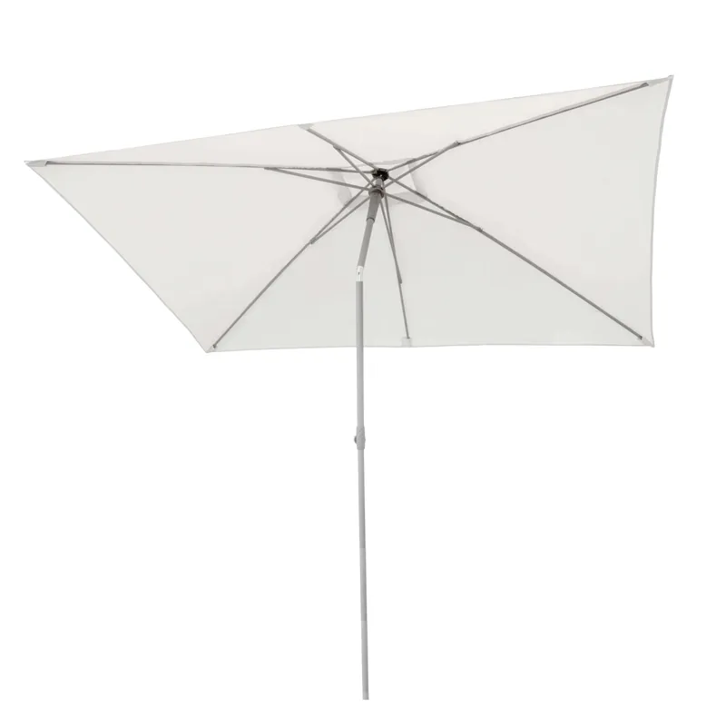 Dagaanbieding Ombrellone da giardino a palo centrale Arkansas 2x3 m H 2,5 m bianco