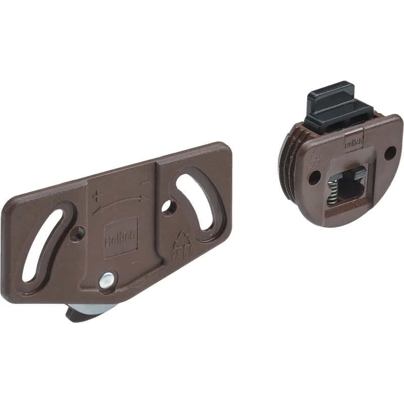 Sistema di montaggio per anta di 12 kg plastica marrone Hettich SlideLine 55 Finale Uitverkoop