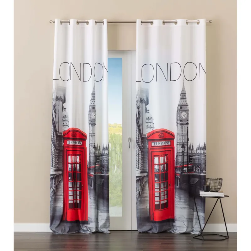 Tenda arredo Urban Telephone L 140 x H 280 cm con stampa Lage Kosten