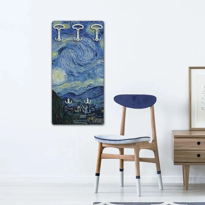Laatste Versie Attaccapanni in legno Starry Night 45x90 cm