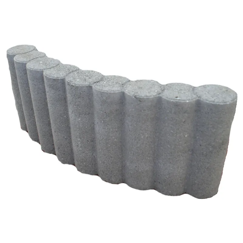 Hoge Kwaliteit Cordolo bordo curvo in cemento 50x6,5x20 cm grigio