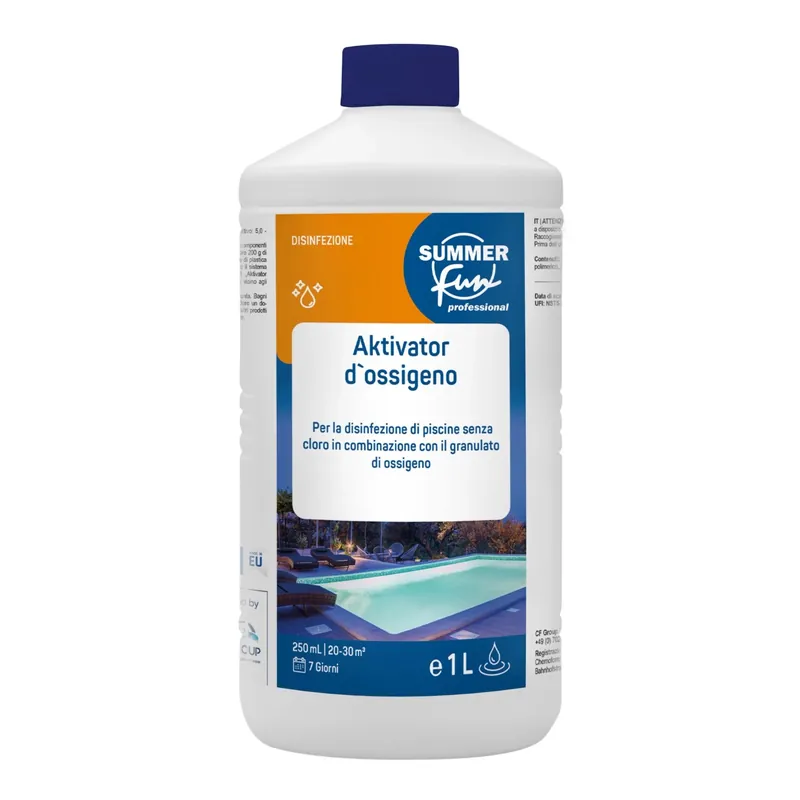 Gratis Retour Attivatore di ossigeno per trattamento piscina senza cloro 1 lt