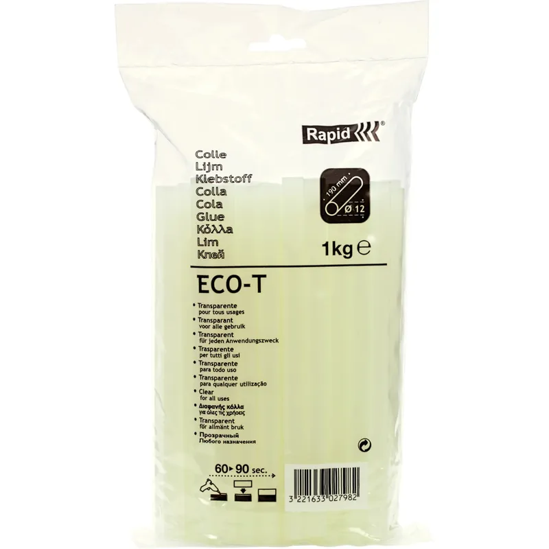 Stick di Colla Rapid Multiuso ECO-T da 12 mm Trasparente Fabrieksprijs