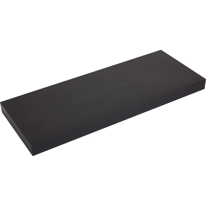 Mensola da parete in MDF Carlton 60x24x3,8 cm nero Beperkte Voorraad