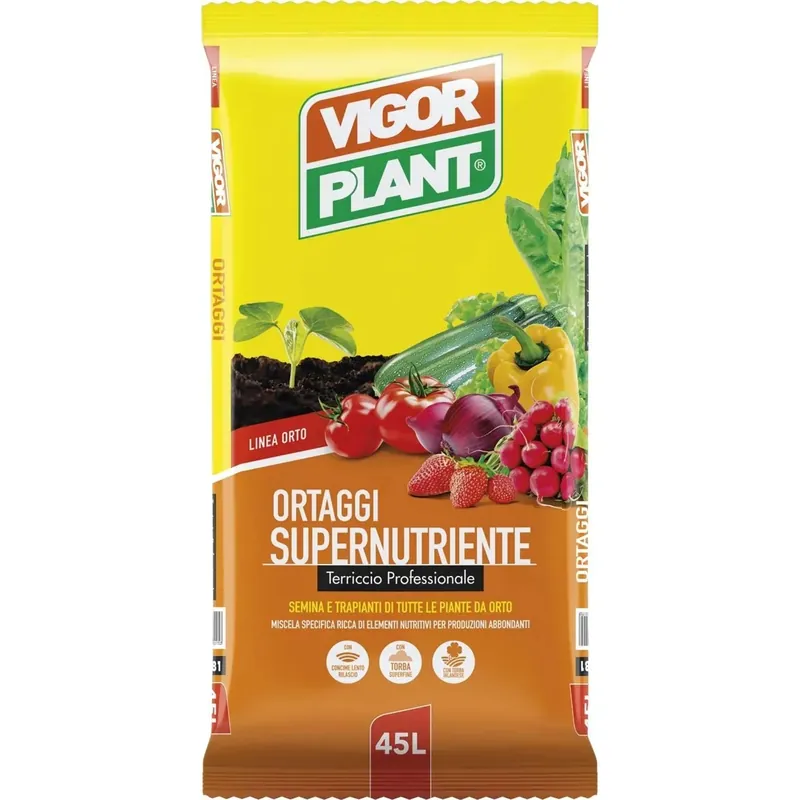 Express Levering Terriccio per ortaggi Vigorplant supernutriente professionale 45 l