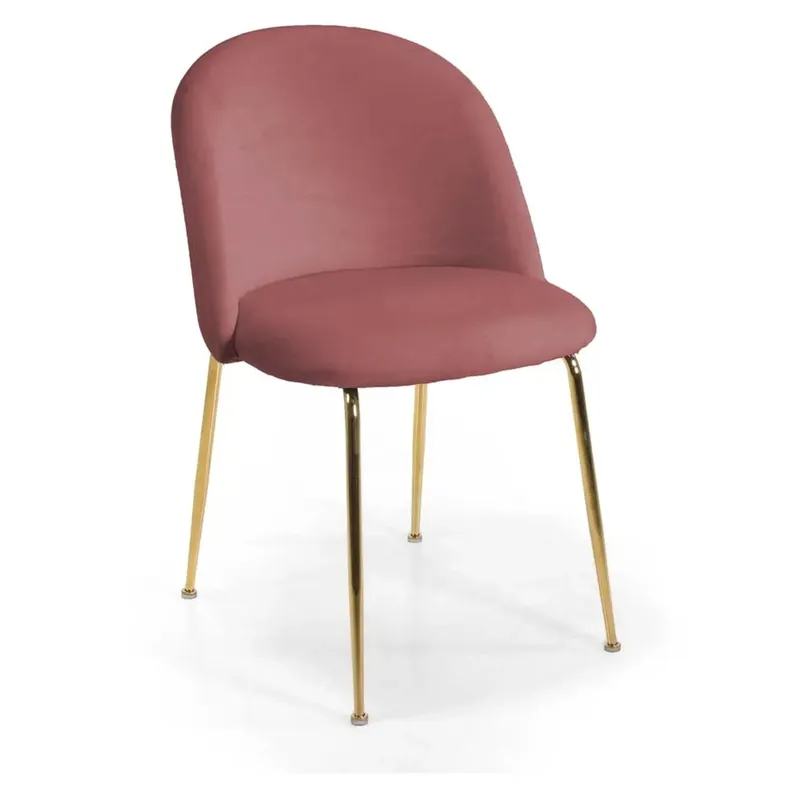 Bestel Nu Sedia in velluto Sammi rosa antico struttura oro 50x57xh47/77,5 cm