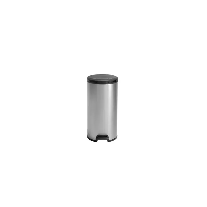 Laatste Versie Pattumiera a pedale Keter Deco Bin Round 30 l argento