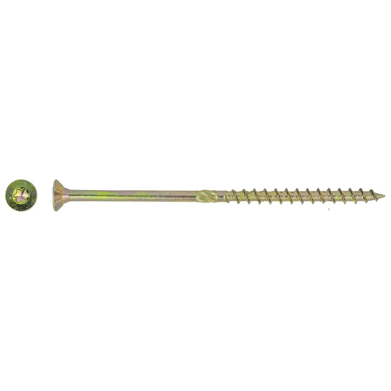 Gratis Retour Vite per legno testa piana svasata T30 zincata giallo 6x180 mm 2 pz