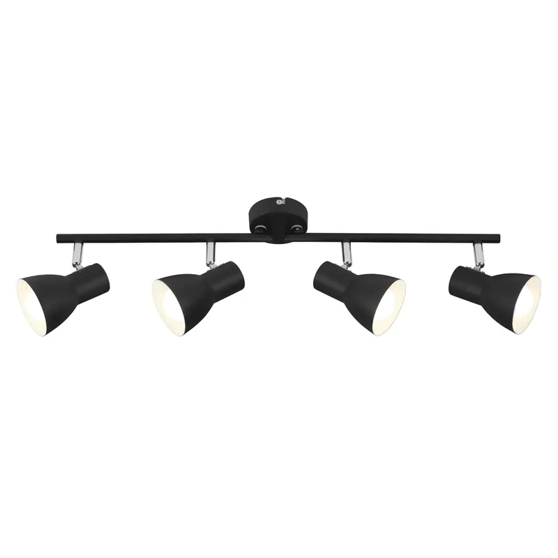 Bestel Nu Faretto 4 luci Cup nero con interno bianco 4xE14